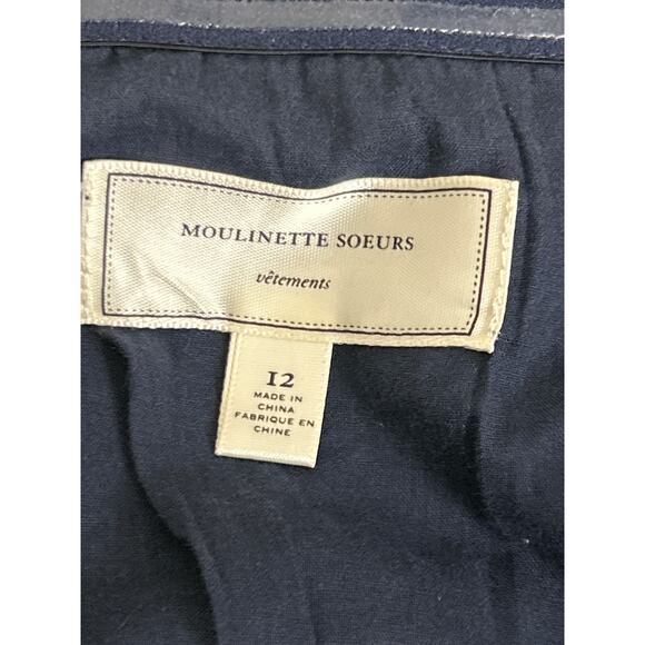 Moulinette Soeurs Anthropologie Women’s 12 Green Stripe Strapless Mini Dress - Picture 6 of 7